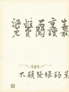 梁惟石重生小说免费阅读最新章节