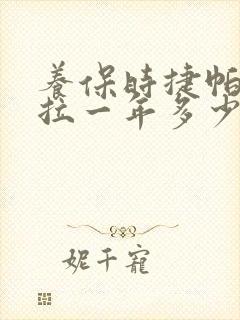 养保时捷帕拉梅拉一年多少钱