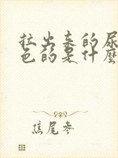 拉出来的尿是红色的是什么原因