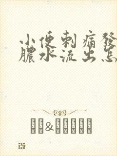 小便刺痛发黄有脓水流出怎么回事