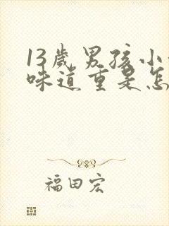 13岁男孩小便味道重是怎么回事