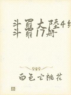 斗罗大陆4终极斗罗17册