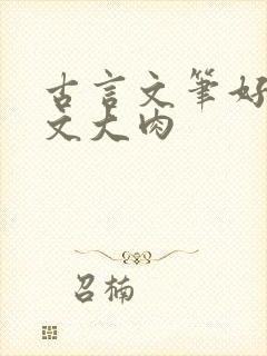 古言文笔好的宠文大肉