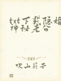 txt下载隐婚神秘老公