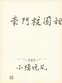 豪门校园甜宠文