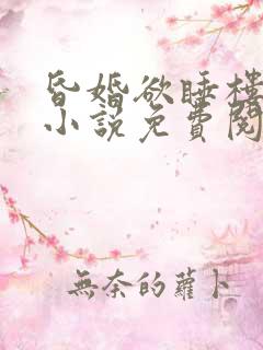 昏婚欲睡楼司沉小说免费阅读