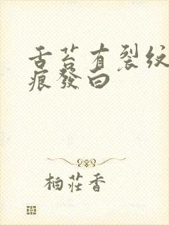 舌苔有裂纹有齿痕发白