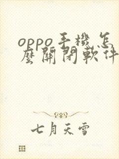 oppo手机怎么关闭软件自动下载