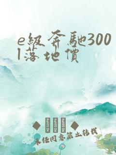 e级奔驰300l落地价
