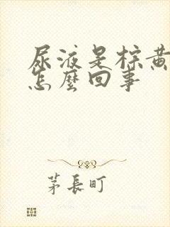 尿液是棕黄色是怎么回事