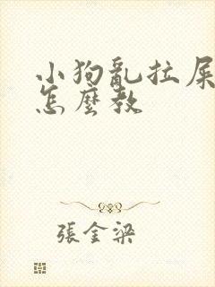 小狗乱拉屎拉尿怎么教