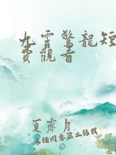 九霄惊龙短剧免费观看