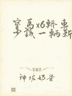 宝马x6轿车多少钱一辆新车