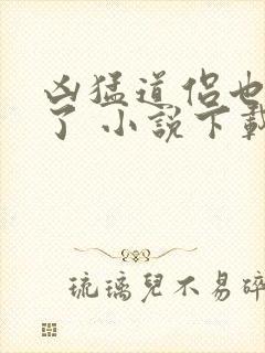 凶猛道侣也重生了 小说下载txt