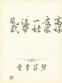 风流一夜高冷总裁带娃求嫁