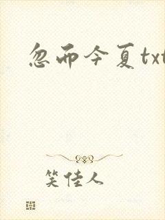 忽而今夏txt