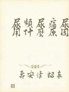 尿频尿痛尿不尽用什么原因引起的