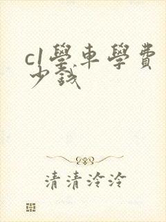 c1学车学费多少钱