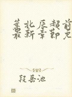 叶北辰超前更新最新章节免费阅读