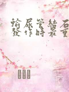 输尿管结石绞痛发作时最重要的措施是