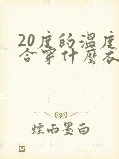 20度的温度适合穿什么衣服