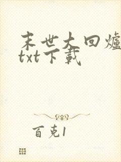 末世大回炉小说txt下载