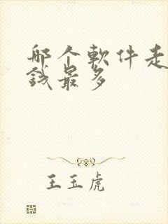 哪个软件走路挣钱最多