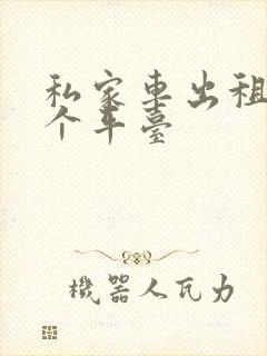 私家车出租找哪个平台