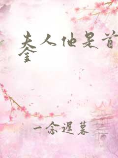 夫人他是首富千金