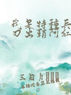 我是特种兵之利刃出鞘阿红