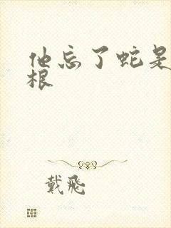 他忘了蛇是有两根