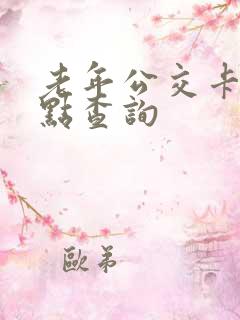 老年公交卡充值点查询