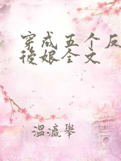 穿成五个反派的后娘全文