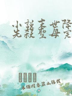 小说末世降临,先杀圣母完整版