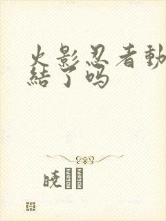 火影忍者动画完结了吗