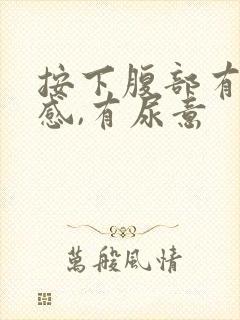 按下腹部有疼痛感,有尿意