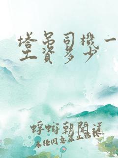 塔吊司机一个月工资多少