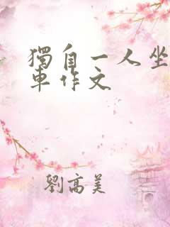 独自一人坐公交车作文