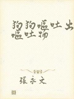 狗狗呕吐出黄色呕吐物