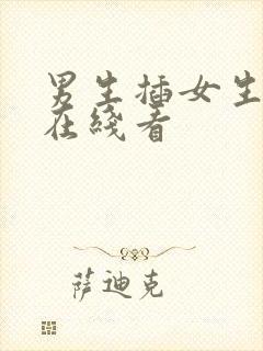 男生插女生视频在线看