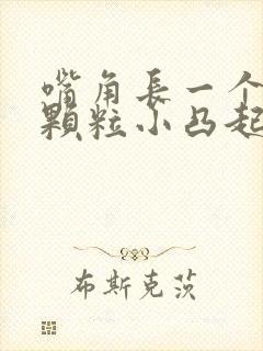 嘴角长一个白色颗粒小凸起