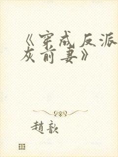 《穿成反派的炮灰前妻》