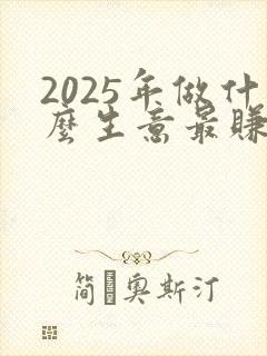 2025年做什么生意最赚钱
