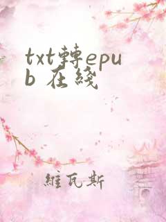 txt转epub 在线