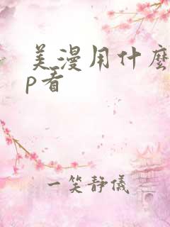 美漫用什么app看