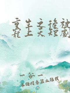 重生之后被渣男宠上天短剧