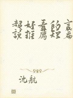 超好看的言情小说推荐短篇