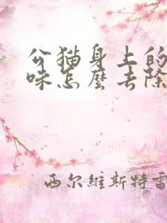 公猫身上的尿骚味怎么去除