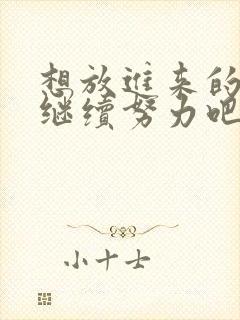 想放进来的话就继续努力吧