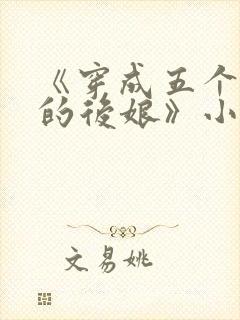 《穿成五个反派的后娘》小说